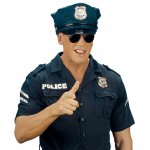 Αποκριάτικο Αξεσουάρ Γυαλιά Μαύρα Αστυνομικού - Καθρέφτης